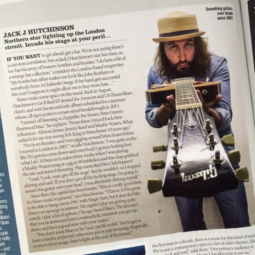 Jack J Hutchinson selected by Blues Magazine in their 'Ones to watch 2015' feature.